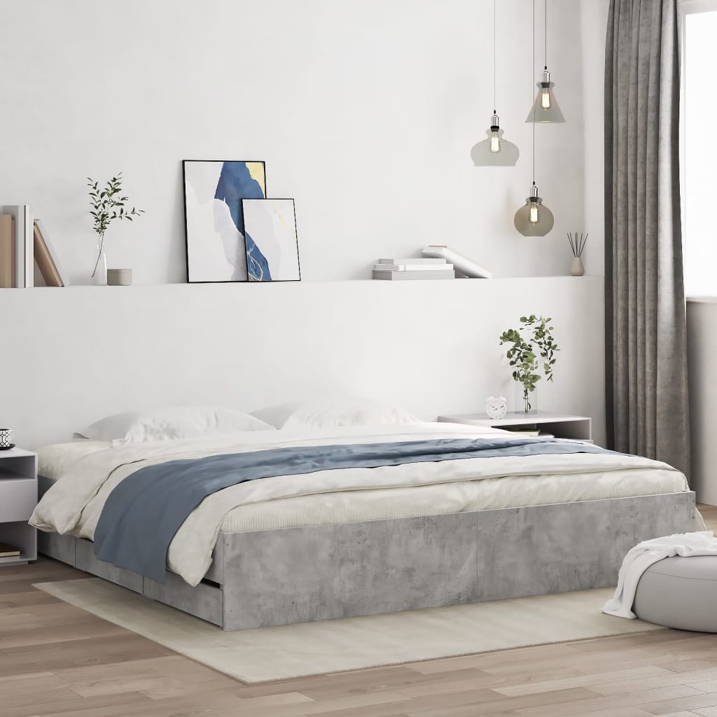 Cama con cajón madera de ingeniería blanca 75x190 cm