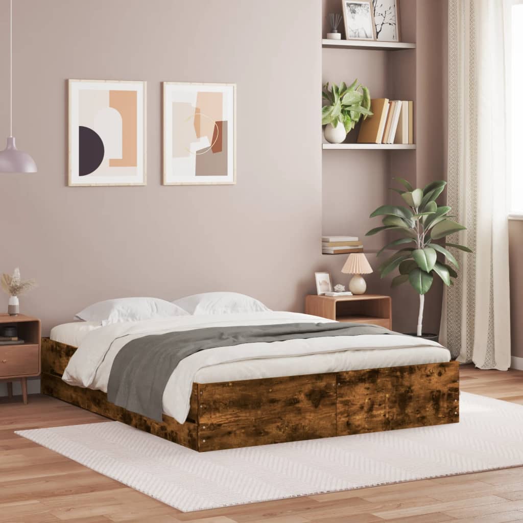 Cama con cajón madera de ingeniería blanca 75x190 cm