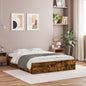 Cama com gaveta madeira de engenharia branca 75x190 cm