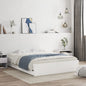 Cama com gaveta madeira de engenharia branca 75x190 cm