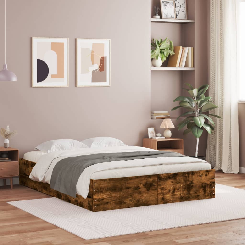 Cama con cajón madera de ingeniería blanca 75x190 cm