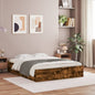 Cama com gaveta madeira de engenharia branca 75x190 cm
