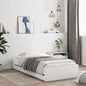 Cama com gaveta madeira de engenharia branca 75x190 cm