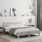 Cama con cabecero madera de ingeniería gris hormigón 120x190 cm