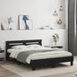 Estrutura de cama com cabeceira em madeira maciça de pinho branco 180x200 cm