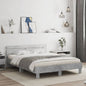 Cama con cabecero madera de ingeniería gris hormigón 120x190 cm