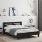 Estrutura de cama com cabeceira em madeira maciça de pinho branco 180x200 cm