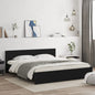 Estrutura de cama com cabeceira em madeira maciça de pinho branco 180x200 cm