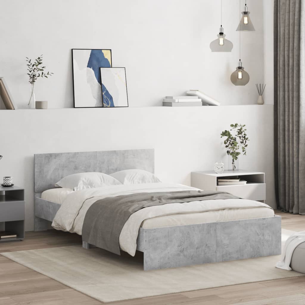 Estructura cama cabecero madera maciza pino blanco 180x200 cm