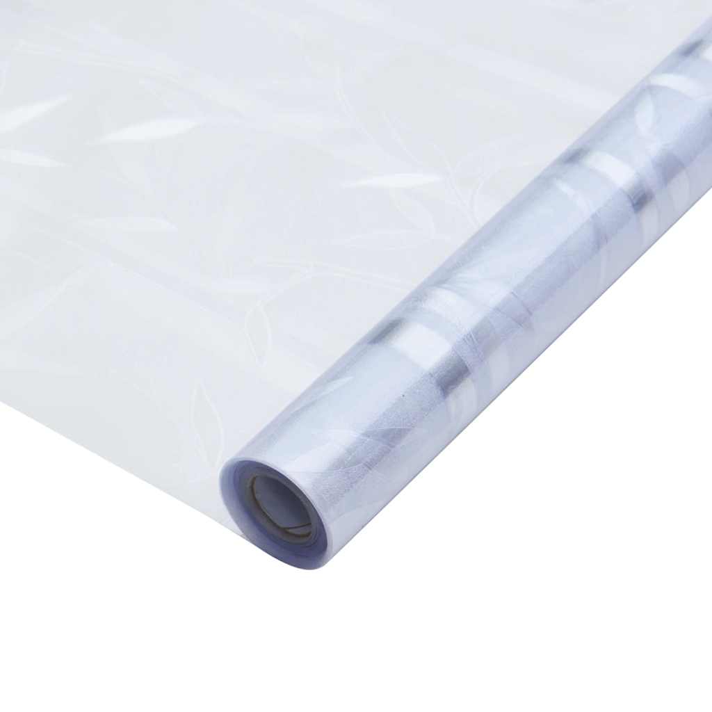 Láminas de ventana esmerilada 2 uds PVC patrón de bambú