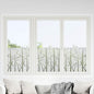 Láminas de ventana esmerilada 2 uds PVC patrón de bambú