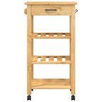 Carrito de cocina MONZA madera maciza de pino 48x40x88,5 cm