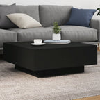 Mesa de centro con luces LED blanco 100x100x31 cm