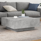 Mesa de centro con luces LED blanco 100x100x31 cm