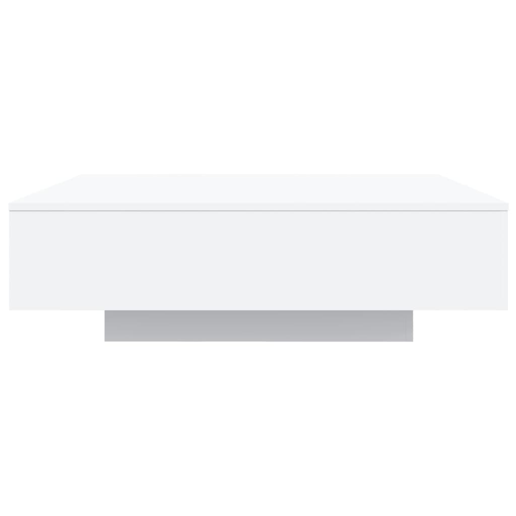 Mesa de centro con luces LED blanco 100x100x31 cm