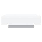 Mesa de centro con luces LED blanco 100x100x31 cm