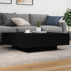 Mesa de centro con luces LED blanco 100x100x31 cm