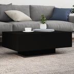 Mesa de centro con luces LED blanco 100x100x31 cm
