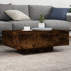 Mesa de centro con luces LED blanco 100x100x31 cm
