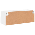 Mueble de pared para TV madera de ingeniería blanco 80x30x30 cm