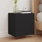 Muebles de pared de TV 2 uds madera gris hormigón 100x30x30 cm