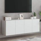 Muebles para TV de pared 2 uds madera envejecida 100x30x30 cm
