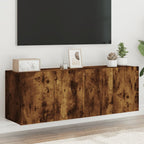Muebles para TV de pared 2 uds madera envejecida 100x30x30 cm