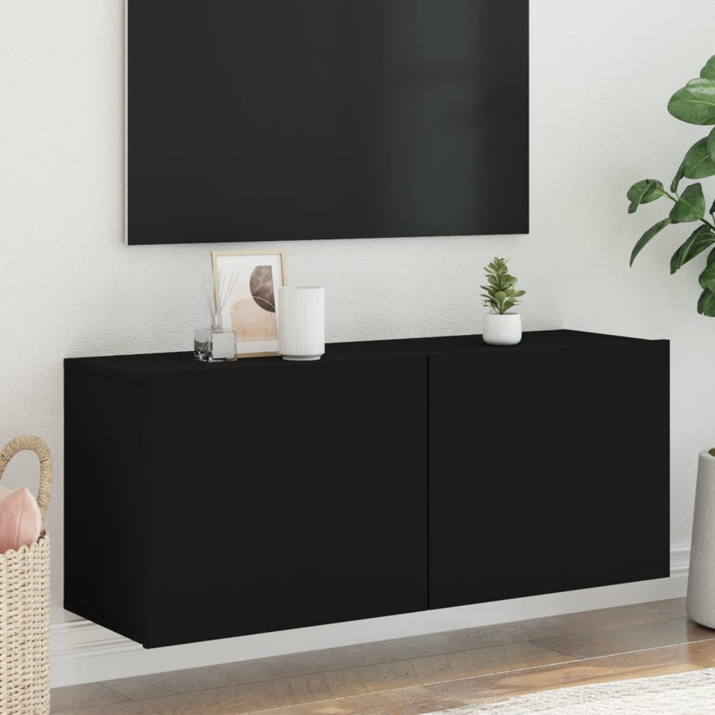 Móvel para TV em madeira branca 90x30x40 cm