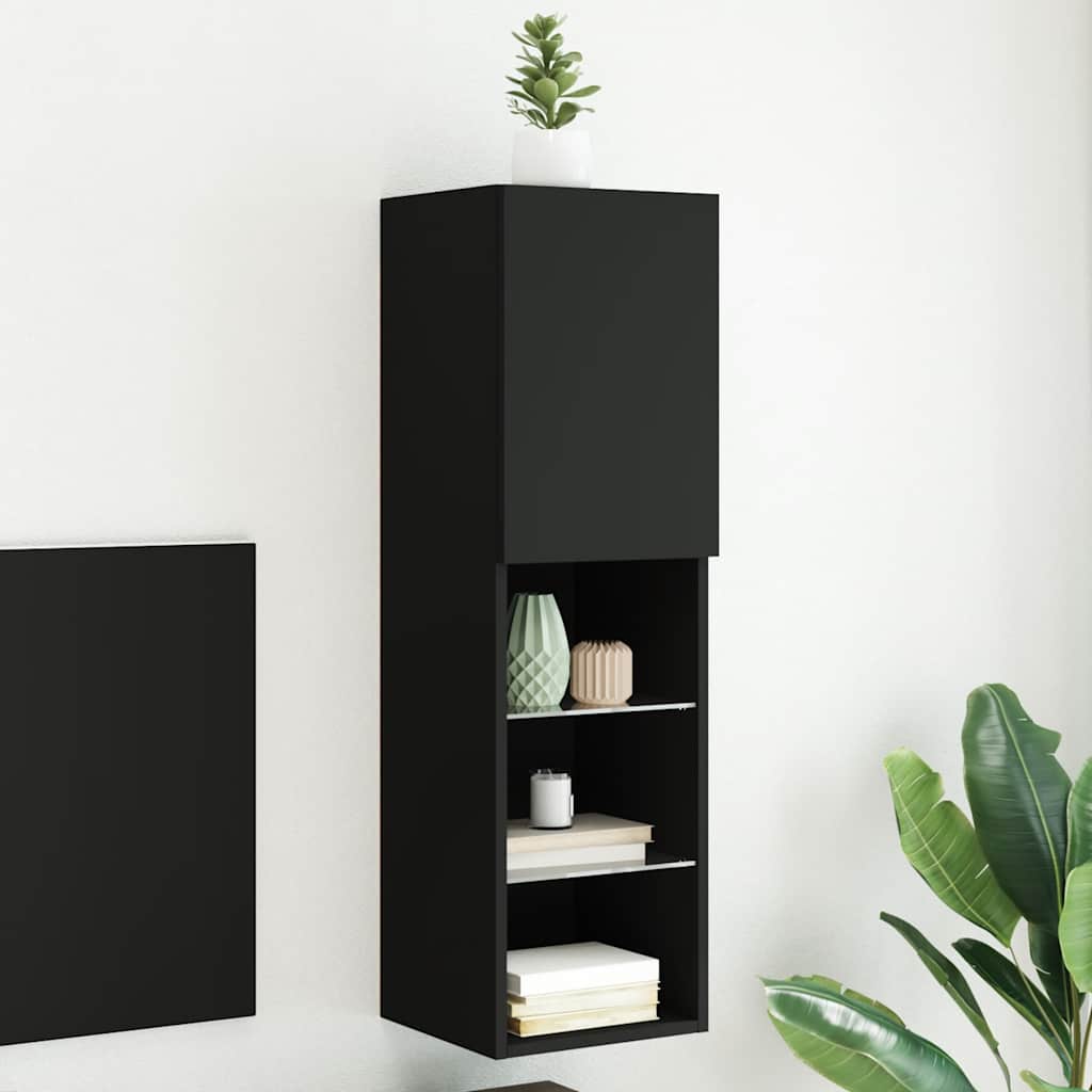 Mueble para TV con luces LED blanco 100x30x30 cm