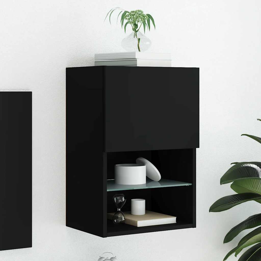 Mueble para TV con luces LED blanco 100x30x30 cm