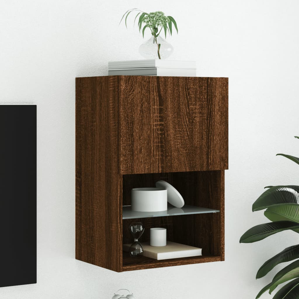 Mueble para TV con luces LED blanco 100x30x30 cm