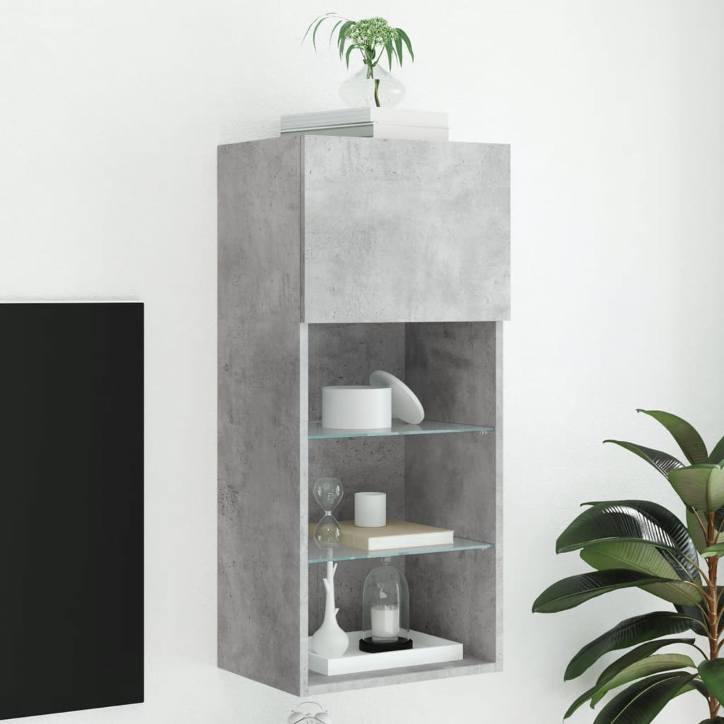 Mueble para TV con luces LED blanco 100x30x30 cm