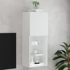 Mueble para TV con luces LED blanco 100x30x30 cm