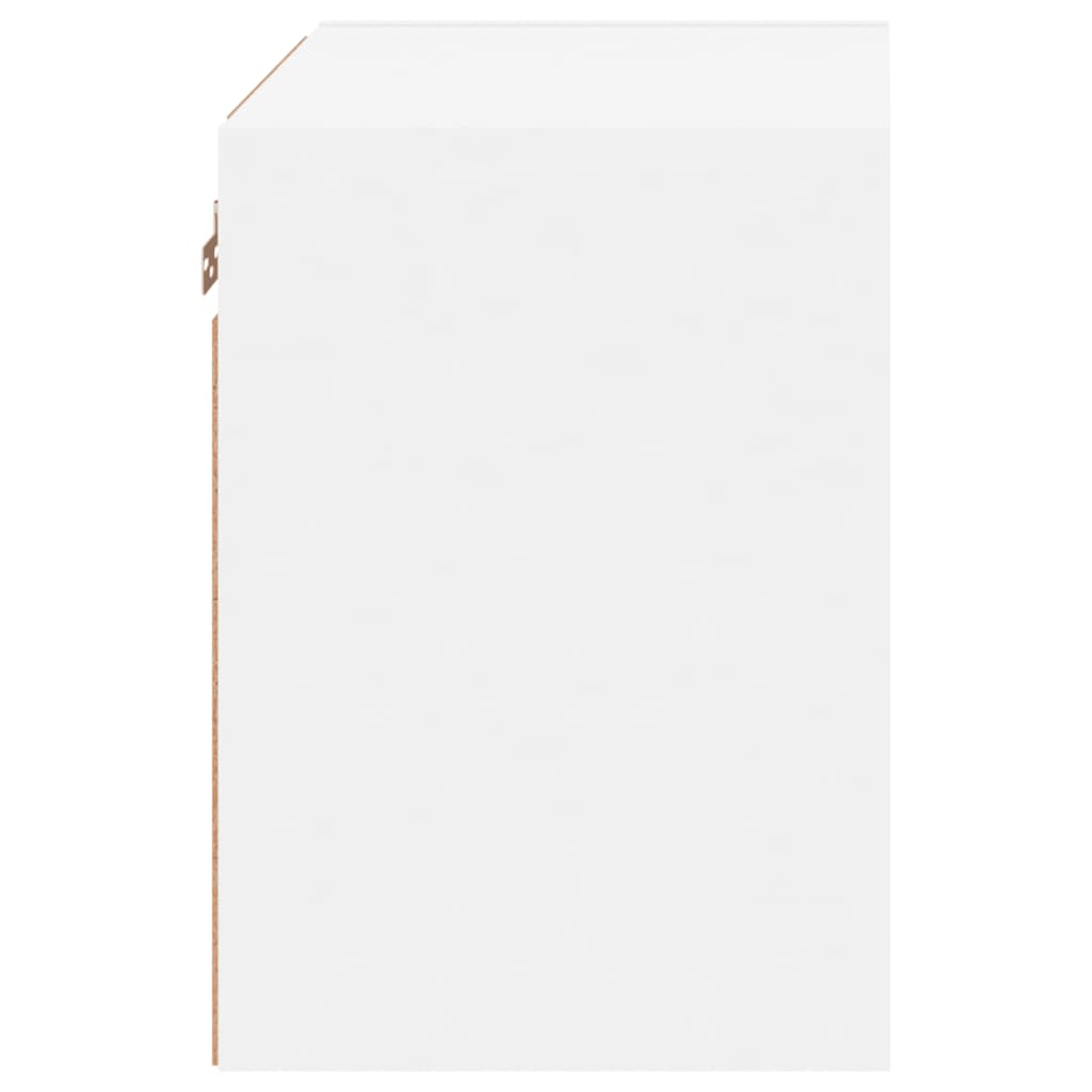 Mesita de noche de pared con luces LED blanco