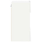 Armarios de pared con luces LED para TV 2 uds blanco 40x30x60,5 cm