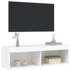 Mueble para TV con luces LED blanco 100x30x30 cm