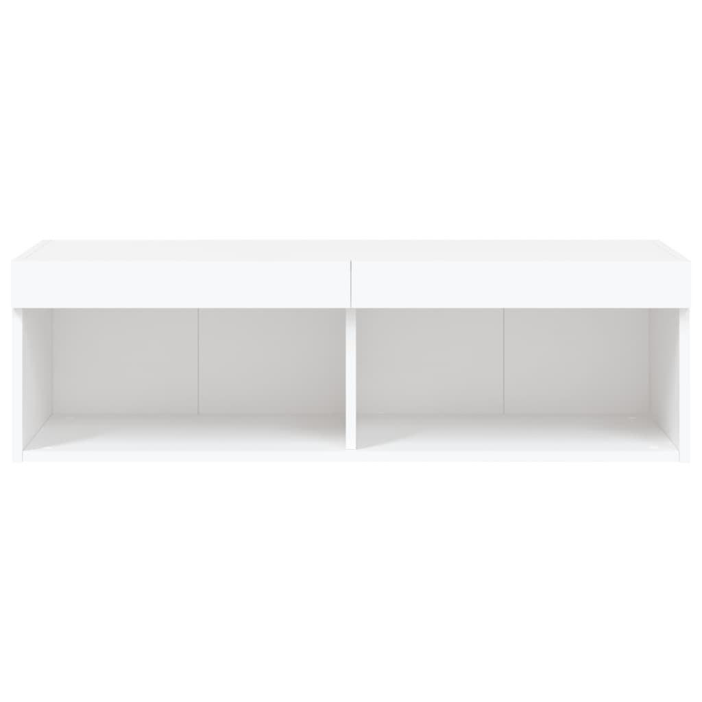 Mueble para TV con luces LED blanco 100x30x30 cm