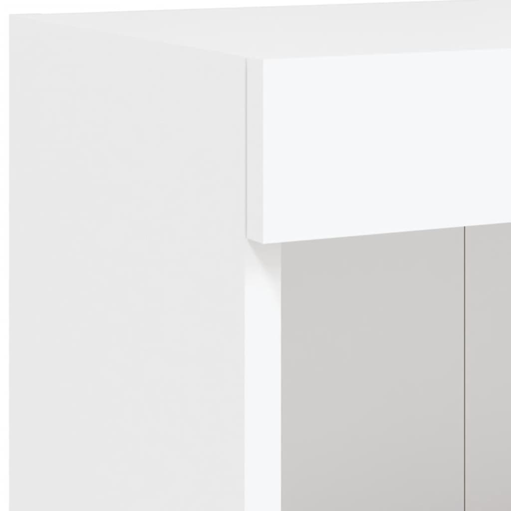 Mueble para TV con luces LED blanco 100x30x30 cm