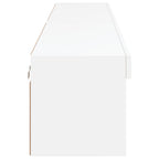 Muebles de TV con luces LED 2 uds blanco 100x30x30 cm