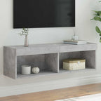 Mueble para TV con luces LED blanco 100x30x30 cm