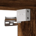 Muebles de TV con luces LED 2 uds roble ahumado 100x30x30 cm