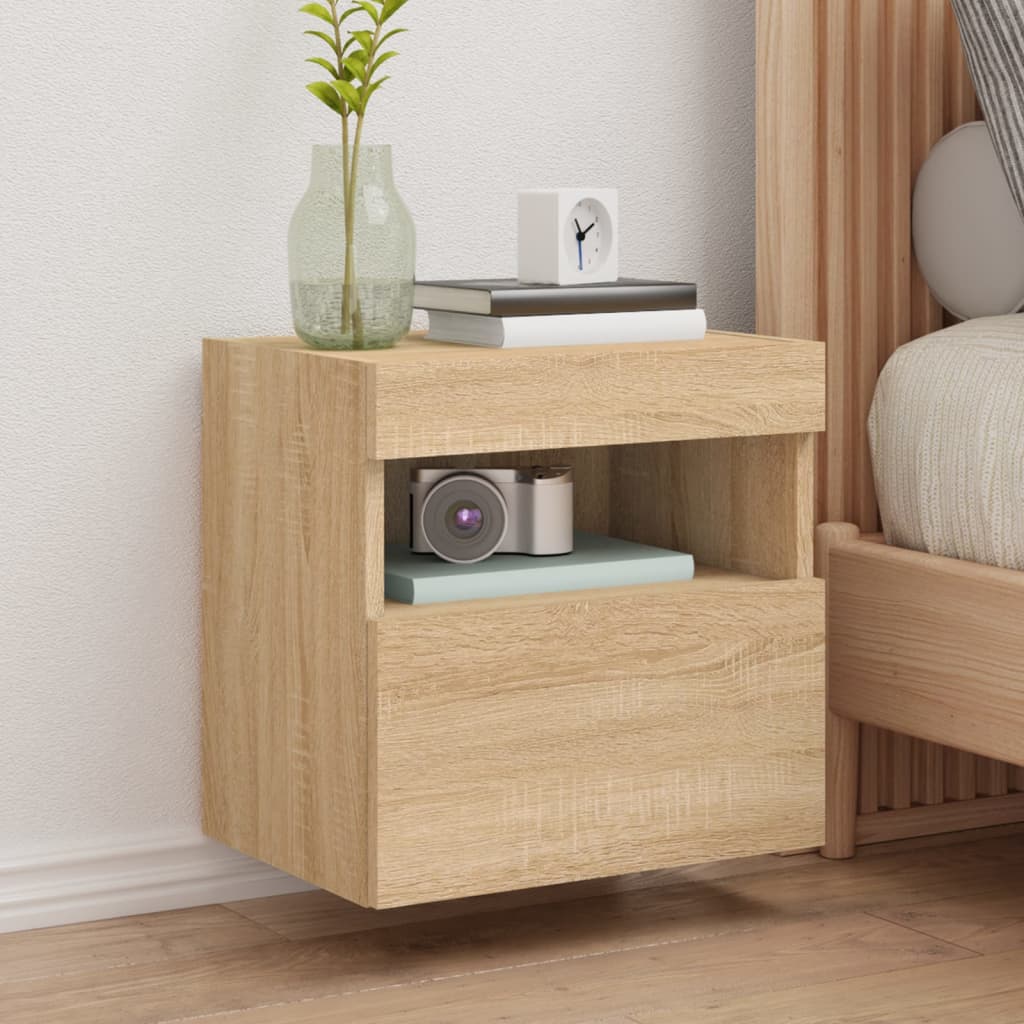 Muebles de pared de TV 2 uds madera gris hormigón 100x30x30 cm