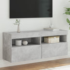 Mueble de pared para TV madera de ingeniería blanco 80x30x30 cm