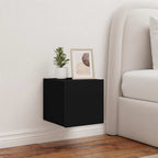 Muebles de pared de TV 2 uds madera gris hormigón 100x30x30 cm