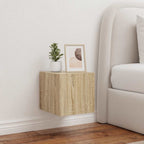 Muebles de pared de TV 2 uds madera gris hormigón 100x30x30 cm