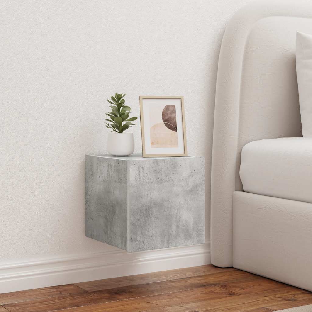 Mueble de pared para TV madera de ingeniería blanco 80x30x30 cm