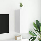 Mueble de pared para TV madera de ingeniería blanco 80x30x30 cm