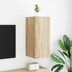 Mueble de pared para TV madera de ingeniería blanco 80x30x30 cm