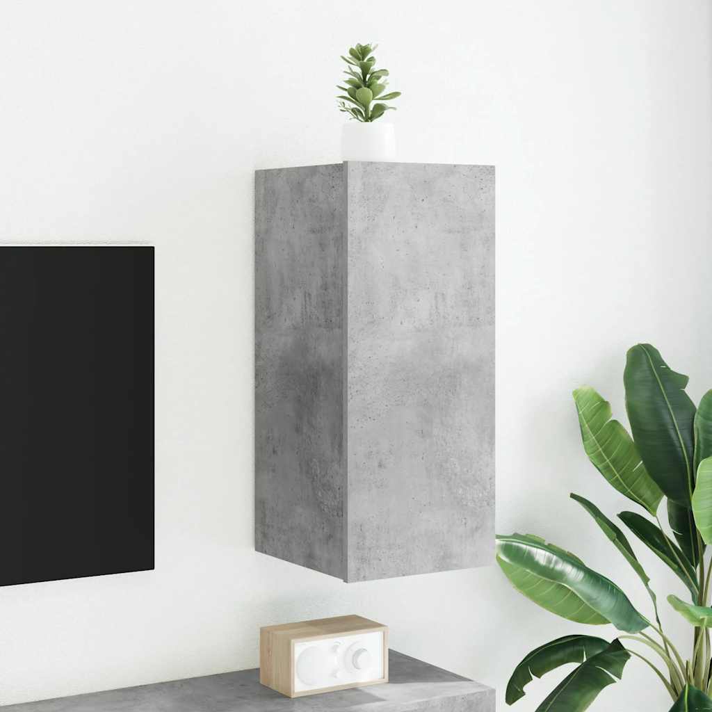 Mueble de pared para TV madera de ingeniería blanco 80x30x30 cm