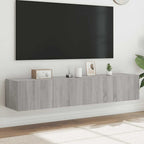 Muebles de TV 2 uds 100x31x25,5 cm Madera ingeniería envejecida